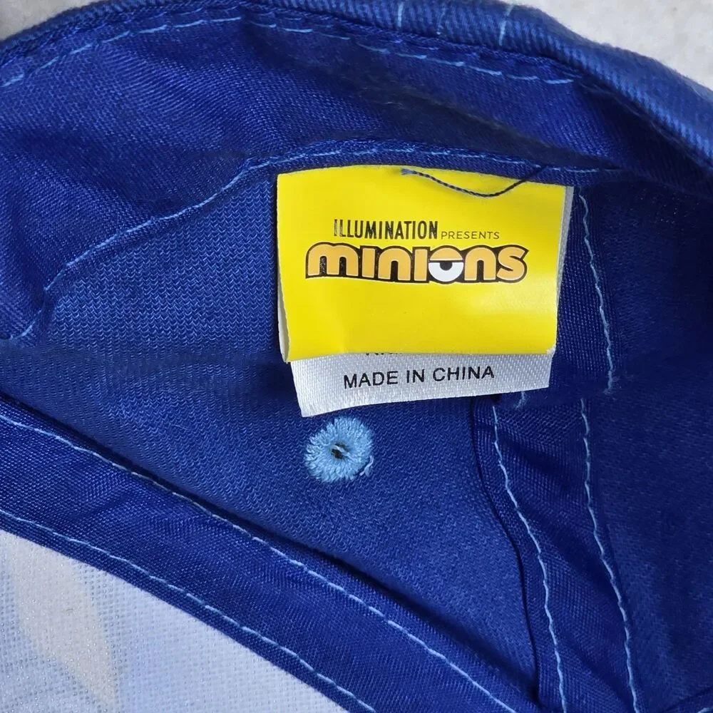Universal City Studios Minions Kids Baseball Cap Blue Yellow NEW